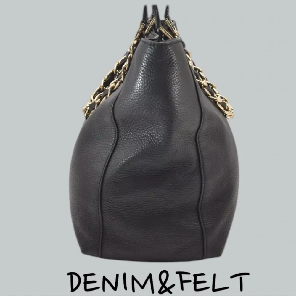 Michael Kors Harper Large East West Tote Black Leather Shoulder Bag  | PRELOVED!
